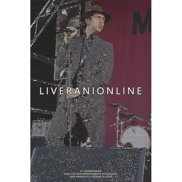 Paul Smith of Maximo Park performs at Castlefield Bowl, Manchester as part of the Summer In The City concert series, 10th July 2014. ©PHOTOSHOT/Agenzia Aldo Liverani sas - ITALY ONLY - EDITORIAL USE ONLY