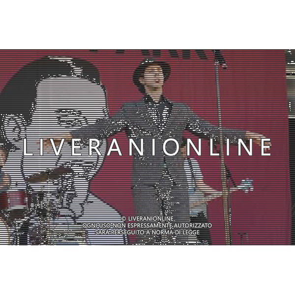 Paul Smith of Maximo Park performs at Castlefield Bowl, Manchester as part of the Summer In The City concert series, 10th July 2014. ©PHOTOSHOT/Agenzia Aldo Liverani sas - ITALY ONLY - EDITORIAL USE ONLY