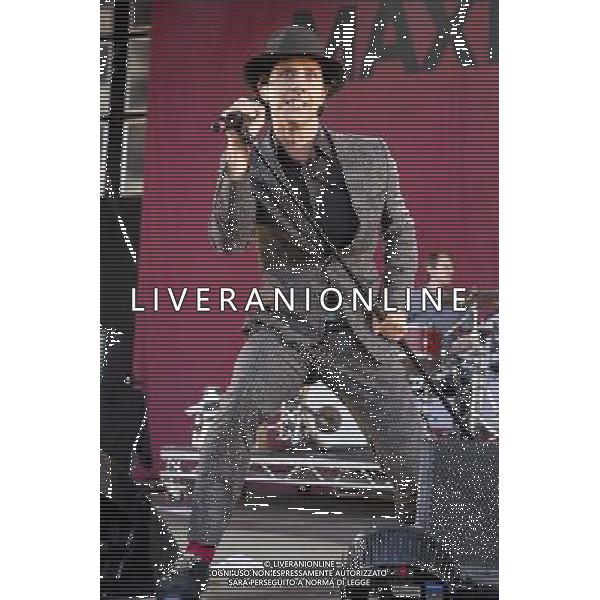 Paul Smith of Maximo Park performs at Castlefield Bowl, Manchester as part of the Summer In The City concert series, 10th July 2014. ©PHOTOSHOT/Agenzia Aldo Liverani sas - ITALY ONLY - EDITORIAL USE ONLY