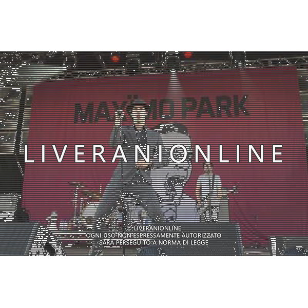 Paul Smith of Maximo Park performs at Castlefield Bowl, Manchester as part of the Summer In The City concert series, 10th July 2014. ©PHOTOSHOT/Agenzia Aldo Liverani sas - - ITALY ONLY - EDITORIAL USE ONLY