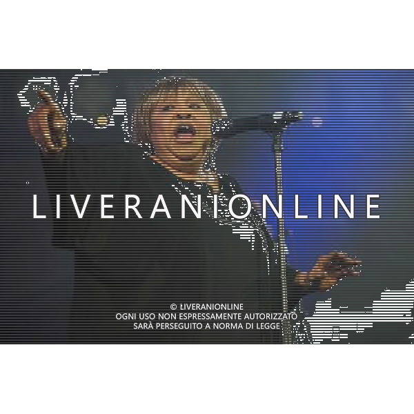 Chicago Gospel and rhythm and blues singer Mavis Staples performs an intimate show at Union Chapel, Highbury Islington, London, England, UK on Thursday 10th July 2014. ©PHOTOSHOT/Agenzia Aldo Liverani sas - ITALY ONLY - EDITORIAL USE ONLY