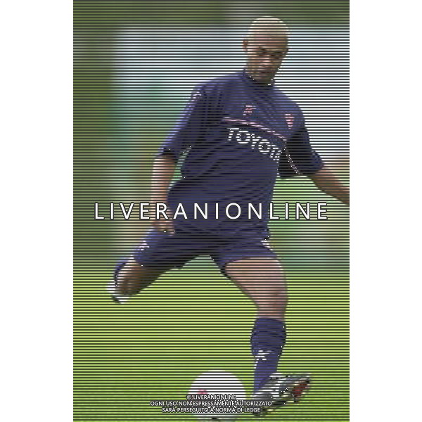 FOLGARIA 02/07/2003 PRIMO ALLENAMENTO IN RITIRO DEL PERUGIA CALCIO NELLA FOTO: ZE MARIA MARCELO* FOTO 1905/ROBERTO SETTONCE/ALDO LIVERANI