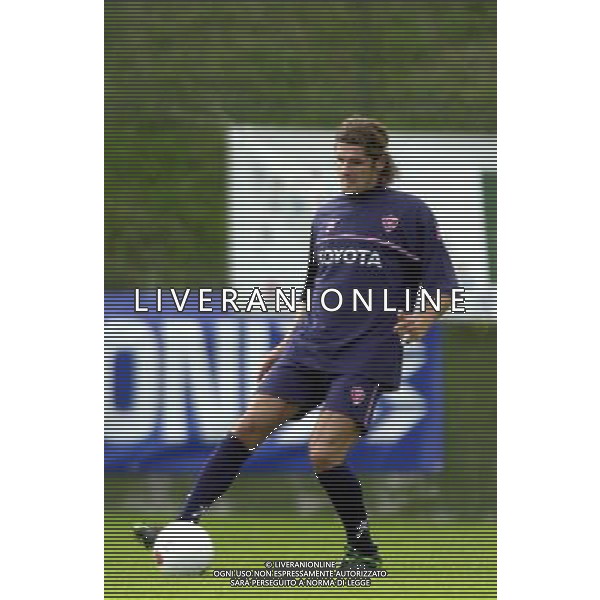 FOLGARIA 02/07/2003 PRIMO ALLENAMENTO IN RITIRO DEL PERUGIA CALCIO NELLA FOTO: DI LORETO MARCO* FOTO 1905/ROBERTO SETTONCE/ALDO LIVERANI