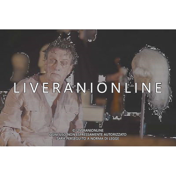 10 July 2014, Muelheim an der Ruhr, Germany. Rupert J Seidl as Franz Woyzeck. Roberto Ciulli\'s Theater an der Ruhr perform \'Woyzeck - ein musikalischer Fall\' as part of their open-air season \'Weisse Naechte\' (White Nights) in Raffelbergpark in Muelheim an der Ruhr, Germany. With Rupert J Seidl as Franz Woyzeck, Dagmar Geppert as Marie and Maria Neumann as Christian, Marie\'s child. ©PHOTOSHOT/Agenzia Aldo Liverani sas - ITALY ONLY - EDITORIAL USE ONLY