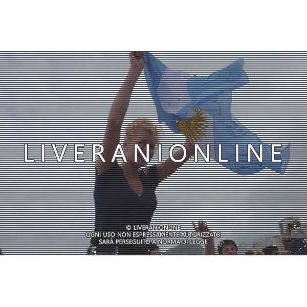 Supporters Argentine sur la plage de Copacabana - 11.07.2014 - Coupe du Monde 2014 - Bresil Photo : Dave Winter / Icon SPort /Agenzia Aldo Liverani sas - ITALY ONLY - EDITORIAL USE ONLY - Tifosi sulla spiaggia di Copacabana per la Coppa del Mondo Fifa Brasile 2014