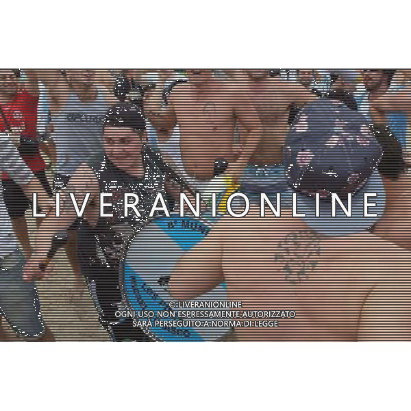 Supporters Argentine sur la plage de Copacabana - 11.07.2014 - Coupe du Monde 2014 - Bresil Photo : Dave Winter / Icon SPort /Agenzia Aldo Liverani sas - ITALY ONLY - EDITORIAL USE ONLY - Tifosi sulla spiaggia di Copacabana per la Coppa del Mondo Fifa Brasile 2014