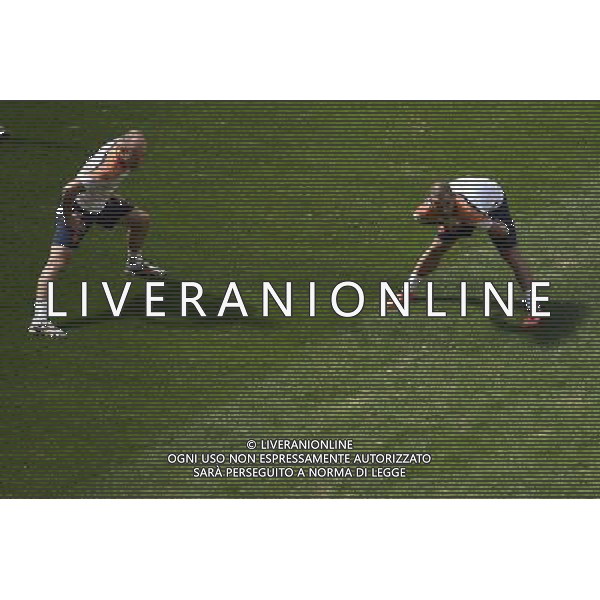 (140711) -- BRASILIA, July 11, 2014 () -- Arjen Robben(L) and Wesley Sneijder of Netherlands attend a training session at the Estadio Nacional Stadium in Brasilia, Brazil, on July 5, 2014. Netherlands will play the 2014 FIFA World Cup football match for third place against host Brazil on Saturday.(/Lui Siu Wai)(wll) ©photoshot/Agenzia Aldo Liverani sas - ITALY ONLY - EDITORIAL USE ONLY - Conferenza stampa e allenamento della nazionale dell\'olanda Coppa del mondo FIFA presso il Nacional stadio Estadio a Brasilia, in Brasile, 5 luglio 2014