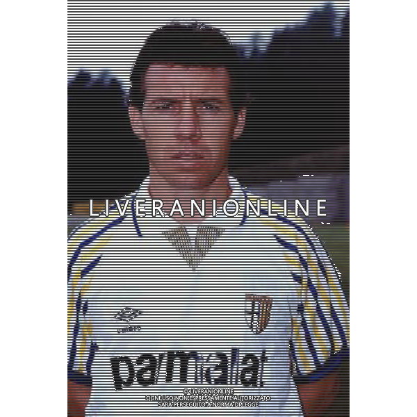 Parma calcio 1991/92 nella foto Daniele Zoratto ph archivio agenzia aldo liverani
