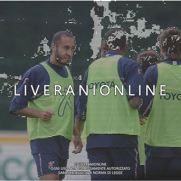 FOLGARIA 02/07/2003 PRIMO ALLENAMENTO IN RITIRO DEL PERUGIA CALCIO NELLA FOTO: SAADI AL GHEDDAFI* FOTO 1905/ROBERTO SETTONCE/ALDO LIVERANI