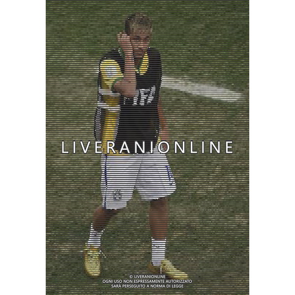 (140712) -- BRASILIA, July 12, 2014 () -- Brazil\'s Neymar looks on during the third place play-off match between Brazil and Netherlands of 2014 FIFA World Cup at the Estadio Nacional Stadium in Brasilia, Brazil, on July 12, 2014.(/Lui Siu Wai)(pcy) AG ALDO LIVERANI SAS ONLY ITALY
