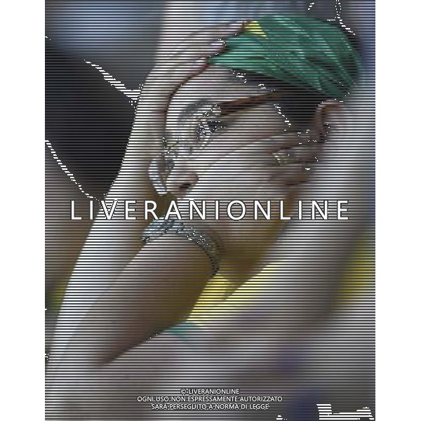 (140712) -- BRASILIA, July 12, 2014 () -- A Brazil\'s fan reacts during the third place play-off match between Brazil and Netherlands of 2014 FIFA World Cup at the Estadio Nacional Stadium in Brasilia, Brazil, on July 12, 2014.(/Lui Siu Wai)(pcy) AG ALDO LIVERANI SAS ONLY ITALY