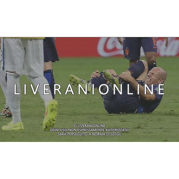 (140712) -- BRASILIA, July 12, 2014 () -- Netherlands\' Arjen Robben falls down during the third place play-off match between Brazil and Netherlands of 2014 FIFA World Cup at the Estadio Nacional Stadium in Brasilia, Brazil, on July 12, 2014.(/Cao Can)(rh) AG ALDO LIVERANI SAS ONLY ITALY