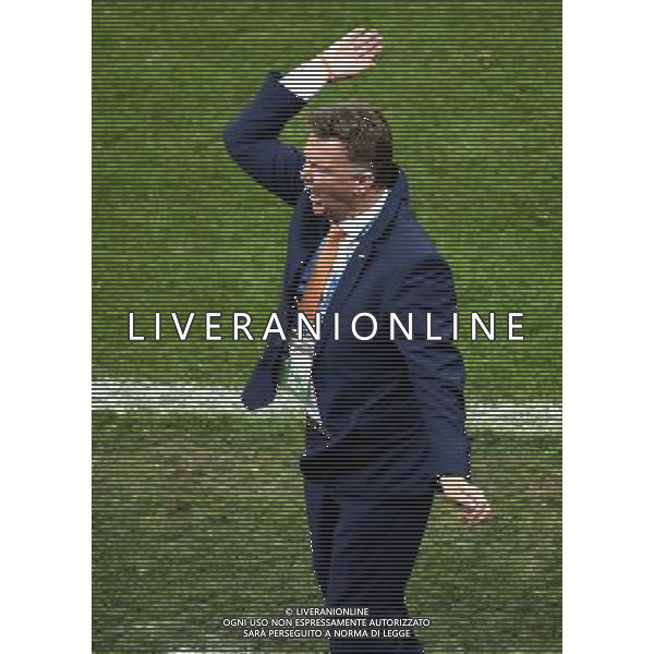 (140712) -- BRASILIA, July 12, 2014 () -- Netherlands\' coach Louis Van Gaal reacts during the third place play-off match between Brazil and Netherlands of 2014 FIFA World Cup at the Estadio Nacional Stadium in Brasilia, Brazil, on July 12, 2014.(/Lui Siu Wai)(pcy) AG ALDO LIVERANI SAS ONLY ITALY