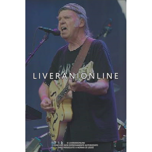 Canadian singer-songwriter Neil Young performs with Crazy Horse at British Summer Time, Hyde Park, London, England, UK on Saturday 12th July 2014. AG ALDO LIVERANI SAS ONLY ITALY
