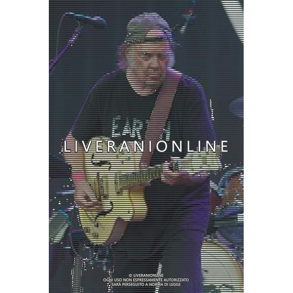 Canadian singer-songwriter Neil Young performs with Crazy Horse at British Summer Time, Hyde Park, London, England, UK on Saturday 12th July 2014. AG ALDO LIVERANI SAS ONLY ITALY
