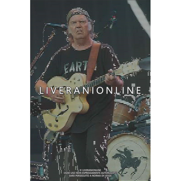 Canadian singer-songwriter Neil Young performs with Crazy Horse at British Summer Time, Hyde Park, London, England, UK on Saturday 12th July 2014. AG ALDO LIVERANI SAS ONLY ITALY