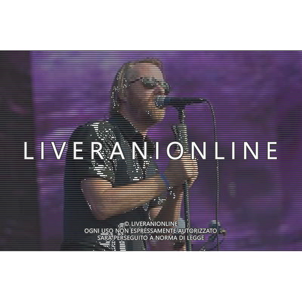 Matt Berninger of American indie rock band The National performing at British Summer Time, Hyde Park, London, England, UK on Saturday 12th July 2014.