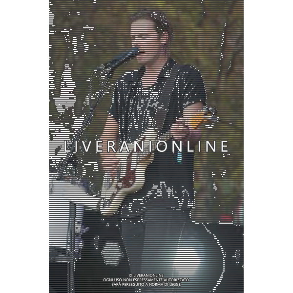 Devon Portielje of Canadian band Half Moon Run perform at British Summer Time, Hyde Park, London, England, UK on Saturday 12th July 2014. AG ALDO LIVERANI SAS ONLY ITALY