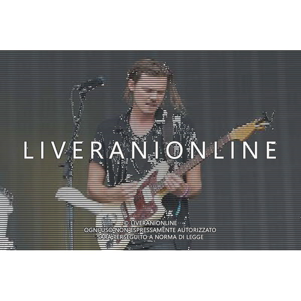 Devon Portielje of Canadian band Half Moon Run perform at British Summer Time, Hyde Park, London, England, UK on Saturday 12th July 2014. AG ALDO LIVERANI SAS ONLY ITALY
