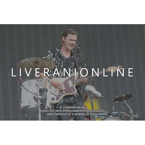 Devon Portielje of Canadian band Half Moon Run perform at British Summer Time, Hyde Park, London, England, UK on Saturday 12th July 2014. AG ALDO LIVERANI SAS ONLY ITALY