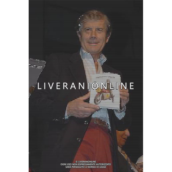 Milano 13/12/2004 presentazione del libro intervista di Giacomo Agostini \' Quindici Volte \' nella foto: giacomo agostini foto danilo Recalcati/Ag;Aldo Liverani