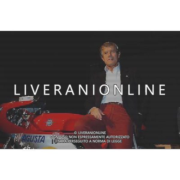 Milano 13/12/2004 presentazione del libro intervista di Giacomo Agostini \' Quindici Volte \' nella foto: giacomo agostini foto danilo Recalcati/Ag;Aldo Liverani