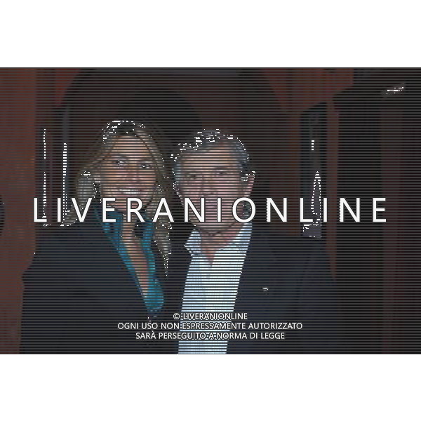 Milano 13/12/2004 presentazione del libro intervista di Giacomo Agostini \' Quindici Volte \' nella foto: giacomo agostini con la moglie maria foto danilo Recalcati/Ag;Aldo Liverani