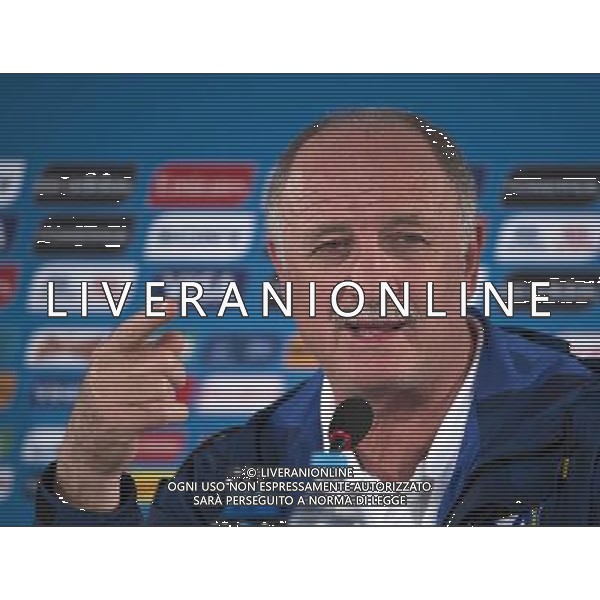 (140711) -- BRASILIA, July 11, 2014 () -- Brazil\'s coach Luiz Felipe Scolari reacts during a press conference at the Estadio Nacional Stadium in Brasilia, Brazil, on July 5, 2014. Brazil will play the 2014 FIFA World Cup football match for third place against Netherlands on Saturday.(/Yang Lei)(wll) AG ALDO LIVERANI SAS ONLY ITALY
