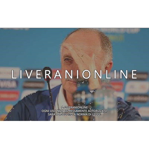 (140711) -- BRASILIA, July 11, 2014 () -- Brazil\'s coach Luiz Felipe Scolari reacts during a press conference at the Estadio Nacional Stadium in Brasilia, Brazil, on July 5, 2014. Brazil will play the 2014 FIFA World Cup football match for third place against Netherlands on Saturday.(/Cao Can)(wll) AG ALDO LIVERANI SAS ONLY ITALY