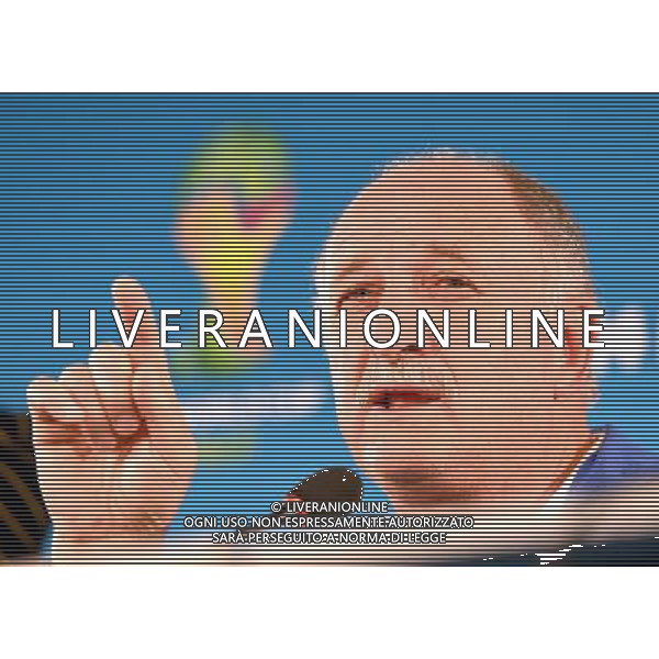 (140711) -- BRASILIA, July 11, 2014 () -- Brazil\'s coach Luiz Felipe Scolari gestures during a press conference at the Estadio Nacional Stadium in Brasilia, Brazil, on July 5, 2014. Brazil will play the 2014 FIFA World Cup football match for third place against Netherlands on Saturday.(/Guo Yong)(wll) AG ALDO LIVERANI SAS ONLY ITALY