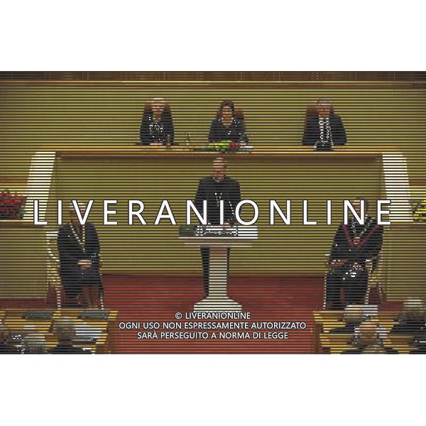 (140712) -- VILNIUS, July 12, 2014 () -- Dalia Grybauskaite (1st L) attends her inauguration of presidency in Vilnius, Lithuania, on July 12, 2014. Grybauskaite was reelected president of Lithuania in May with roughly 58 percent of supportive votes, making her the first president of the Baltic country to be consecutively elected. (/Alfredas Pliadis) AG ALDO LIVERANI SAS ONLY ITALY