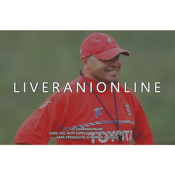 FOLGARIA 02/07/2003 PRIMO ALLENAMENTO IN RITIRO DEL PERUGIA CALCIO NELLA FOTO: COSMI SERSE * FOTO 1905/ROBERTO SETTONCE/ALDO LIVERANI