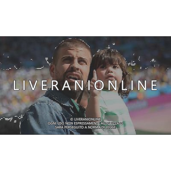 FIFA World Cup Brasile 2014 Finale Rio de Janeiro - 13.07.2014 Germania-Argentina Nella Foto:cerimonia chiusura pique e la figlia osservano shakira /Ph.Vitez-Ag. Aldo Liverani