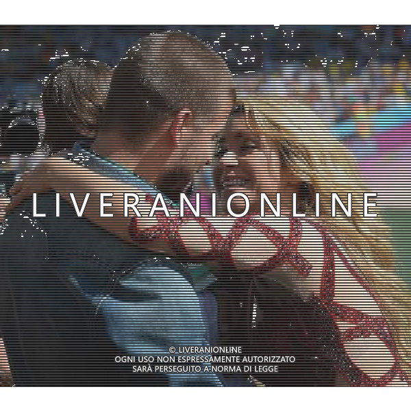 FIFA World Cup Brasile 2014 Finale Rio de Janeiro - 13.07.2014 Germania-Argentina Nella Foto:cerimonia chiusura pique e la figlia con shakira /Ph.Vitez-Ag. Aldo Liverani