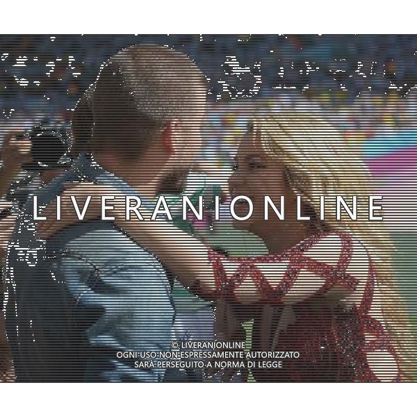 FIFA World Cup Brasile 2014 Finale Rio de Janeiro - 13.07.2014 Germania-Argentina Nella Foto:cerimonia chiusura pique e la figlia con shakira /Ph.Vitez-Ag. Aldo Liverani