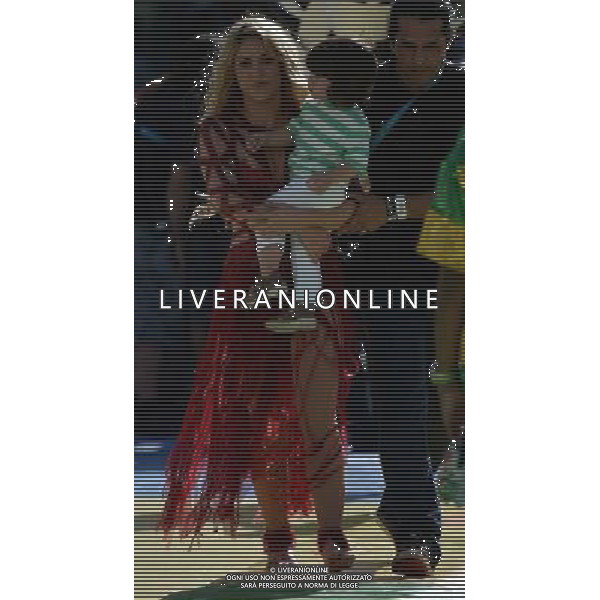 FIFA World Cup Brasile 2014 Finale Rio de Janeiro - 13.07.2014 Germania-Argentina Nella Foto:cerimonia chiusura shakira con la figlia /Ph.Vitez-Ag. Aldo Liverani