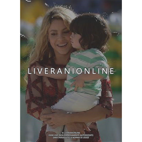 FIFA World Cup Brasile 2014 Finale Rio de Janeiro - 13.07.2014 Germania-Argentina Nella Foto:cerimonia chiusura shakira con la figlia /Ph.Vitez-Ag. Aldo Liverani