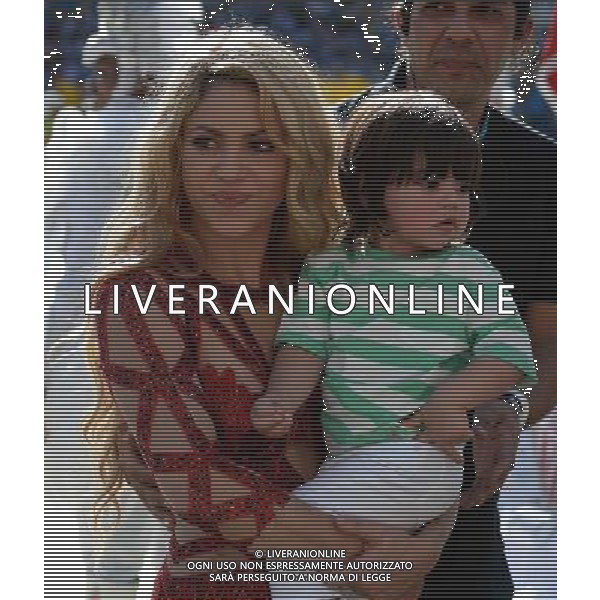 FIFA World Cup Brasile 2014 Finale Rio de Janeiro - 13.07.2014 Germania-Argentina Nella Foto:cerimonia chiusura shakira con la figlia /Ph.Vitez-Ag. Aldo Liverani