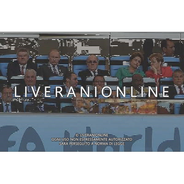 FIFA World Cup Brasile 2014 Finale Rio de Janeiro - 13.07.2014 Germania-Argentina Nella Foto:putin merkel Rousseff /Ph.Vitez-Ag. Aldo Liverani