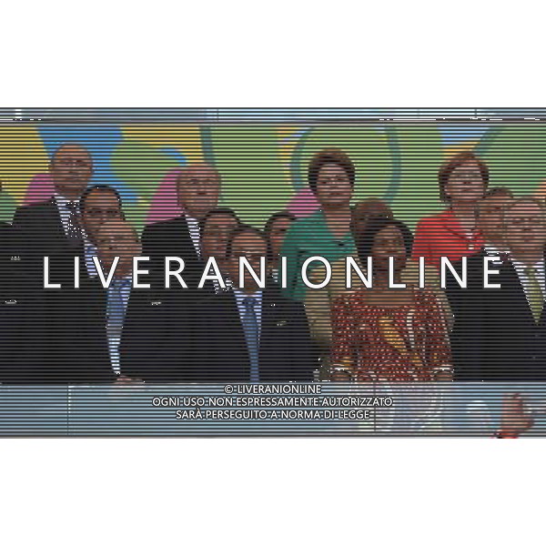 FIFA World Cup Brasile 2014 Finale Rio de Janeiro - 13.07.2014 Germania-Argentina Nella Foto:merkel Rousseff blatter putin /Ph.Vitez-Ag. Aldo Liverani