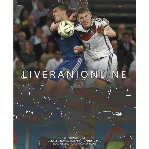 FIFA World Cup Brasile 2014 Finale Rio de Janeiro - 13.07.2014 Germania-Argentina Nella Foto:Schweinsteiger Bastian-Aguero Sergio /Ph.Vitez-Ag. Aldo Liverani