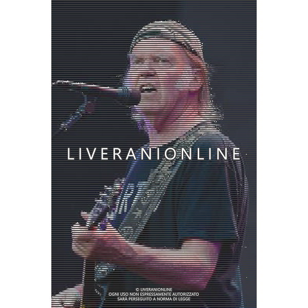 London, UK, 12/07/2014 : Neil Young and Crazy Horse play British Summertime Hyde Park. Persons Pictured: Neil Young. Picture by Julie Edwards ©PHOTOSHOT/Agenzia Aldo Liverani sas - ITALY ONLY - EDITORIAL USE ONLY
