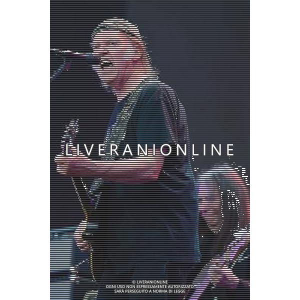 London, UK, 12/07/2014 : Neil Young and Crazy Horse play British Summertime Hyde Park. Persons Pictured: Neil Young. Picture by Julie Edwards ©PHOTOSHOT/Agenzia Aldo Liverani sas - ITALY ONLY - EDITORIAL USE ONLY