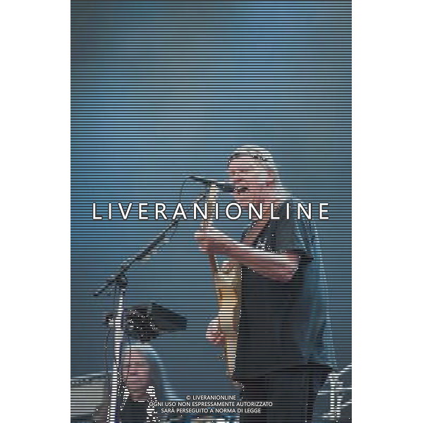 Neil Young and Crazy Horse headline British Summer Time, Hyde Park, London on Saturday 12 July 2014. Picture contains Neil Young and Billy Talbot. ©PHOTOSHOT/Agenzia Aldo Liverani sas - ITALY ONLY - EDITORIAL USE ONLY