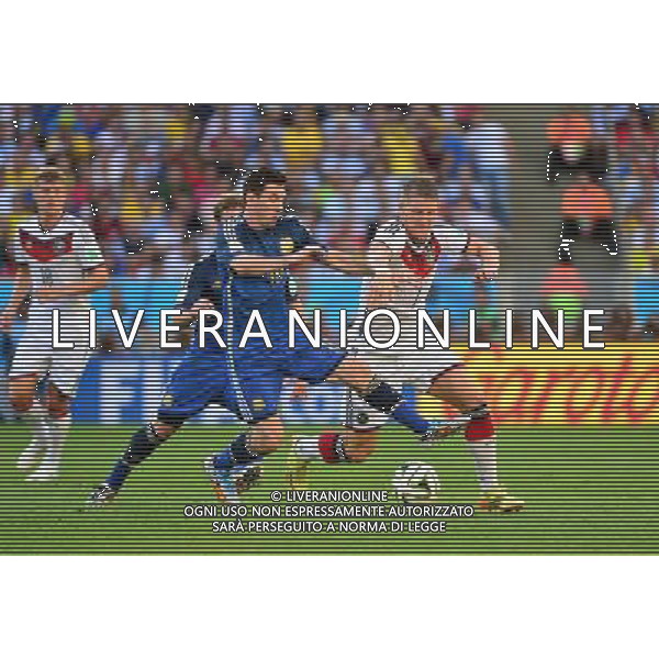 Bastian SCHWEINSTEIGER / Lionel MESSI - 13.07.2014 - Argentine / Allemagne - Finale Coupe du Monde 2014 -Rio de Janeiro- Photo : Dave Winter / Icon Sport /Agenzia Aldo Liverani sas - ITALY ONLY - Germania - Argentina Finale FIFA World Cup Brasile 2014 Rio de Janeiro - 13.07.2014