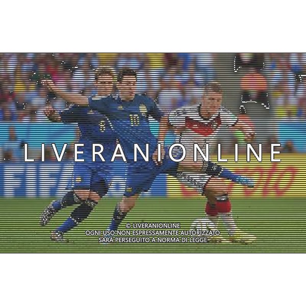 Bastian SCHWEINSTEIGER / Lionel MESSI - 13.07.2014 - Argentine / Allemagne - Finale Coupe du Monde 2014 -Rio de Janeiro- Photo : Dave Winter / Icon Sport /Agenzia Aldo Liverani sas - ITALY ONLY - Germania - Argentina Finale FIFA World Cup Brasile 2014 Rio de Janeiro - 13.07.2014