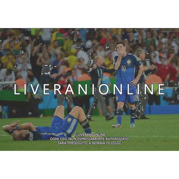 Deception Lionel MESSI / Pablo ZABALETA - 13.07.2014 - Argentine / Allemagne - Finale Coupe du Monde 2014 -Rio de Janeiro- Photo : Dave Winter / Icon Sport /Agenzia Aldo Liverani sas - ITALY ONLY - Germania - Argentina Finale FIFA World Cup Brasile 2014 Rio de Janeiro - 13.07.2014