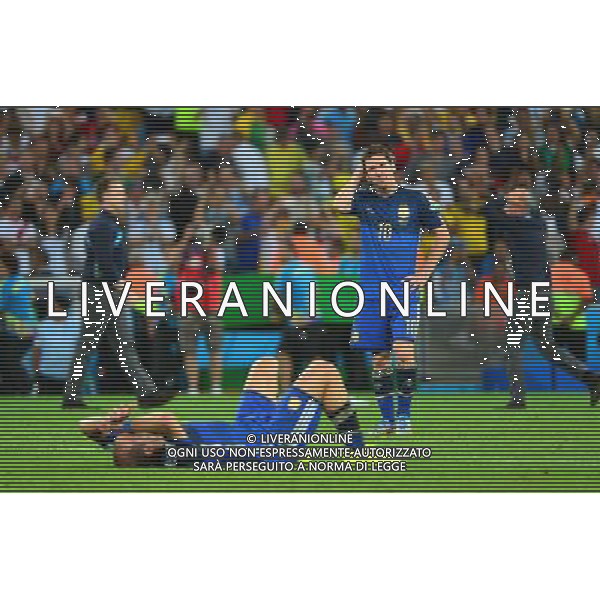 Deception Lionel MESSI / Pablo ZABALETA - 13.07.2014 - Argentine / Allemagne - Finale Coupe du Monde 2014 -Rio de Janeiro- Photo : Dave Winter / Icon Sport /Agenzia Aldo Liverani sas - ITALY ONLY - Germania - Argentina Finale FIFA World Cup Brasile 2014 Rio de Janeiro - 13.07.2014