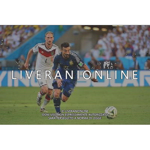 Ezequiel LAVEZZI - 13.07.2014 - Argentine / Allemagne - Finale Coupe du Monde 2014 -Rio de Janeiro- Photo : Dave Winter / Icon Sport /Agenzia Aldo Liverani sas - ITALY ONLY - Germania - Argentina Finale FIFA World Cup Brasile 2014 Rio de Janeiro - 13.07.2014