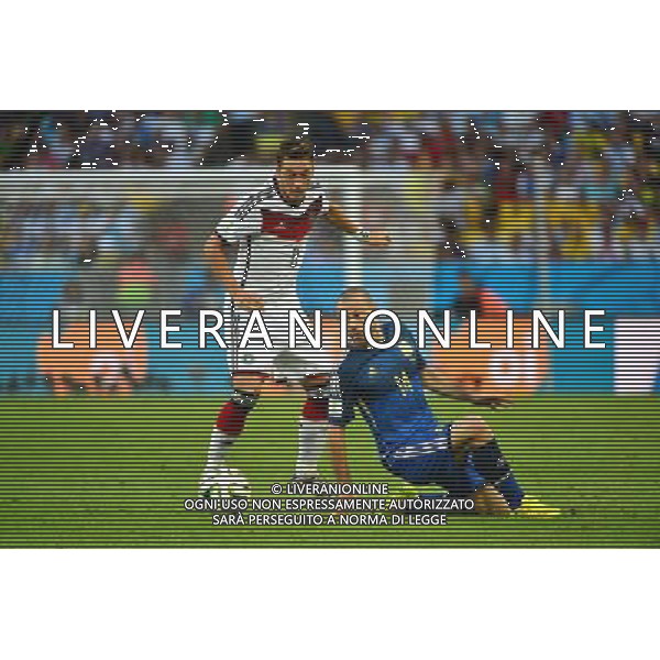 Javier MASCHERANO / Mesut OZIL - 13.07.2014 - Argentine / Allemagne - Finale Coupe du Monde 2014 -Rio de Janeiro- Photo : Dave Winter / Icon Sport /Agenzia Aldo Liverani sas - ITALY ONLY - Germania - Argentina Finale FIFA World Cup Brasile 2014 Rio de Janeiro - 13.07.2014